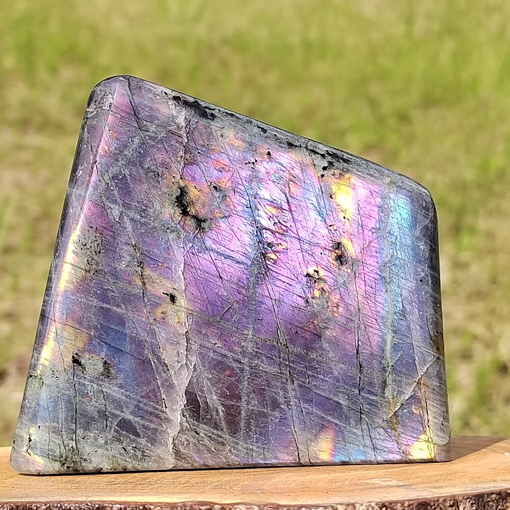 AAA+Natural Labradorite Quartz Crystal Spectrolite Mineral Specimen Healing 694g