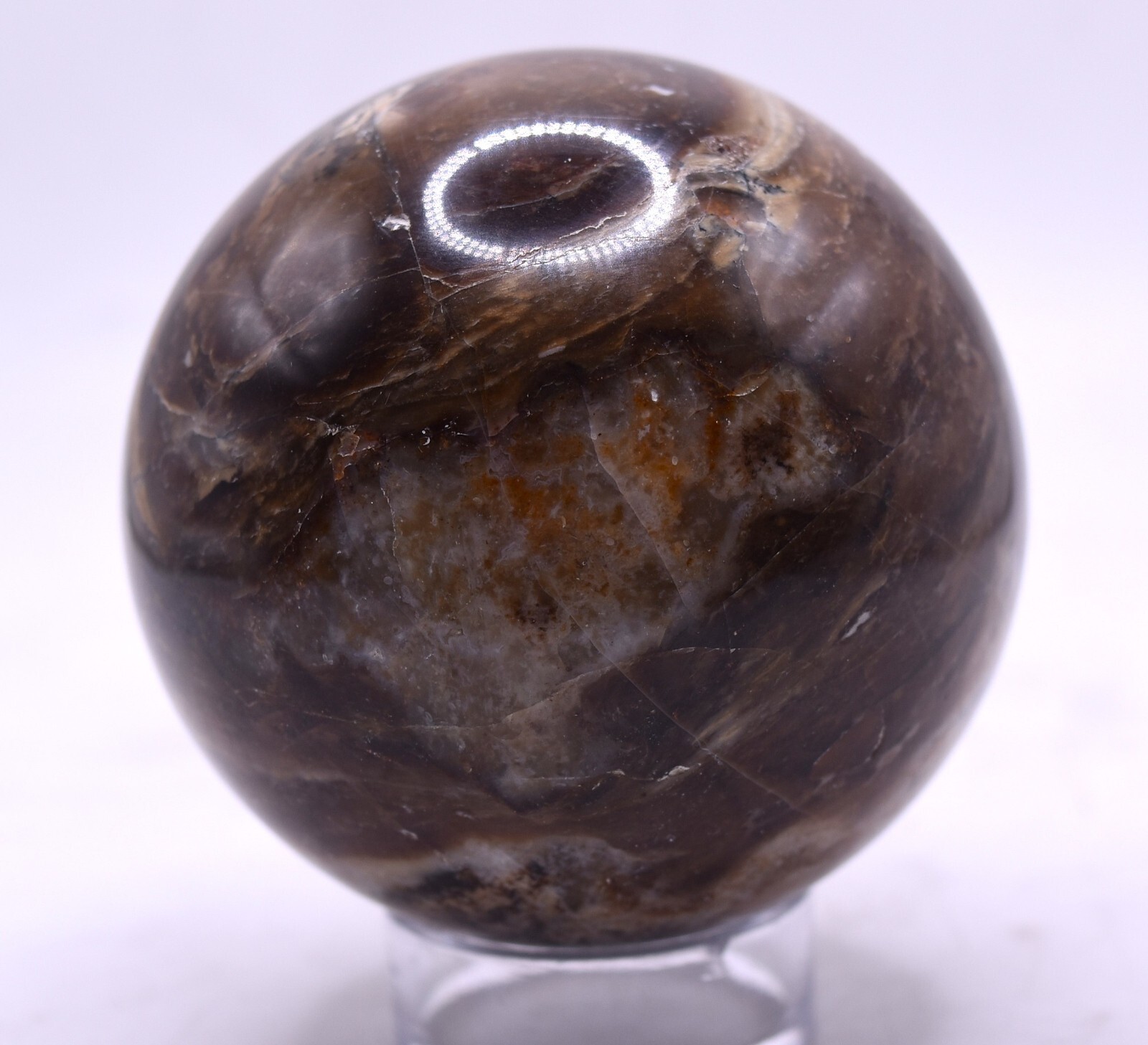 2.5″ Black Brown Opal Sphere Polished Natural Crystal Mineral Ball – Madagascar