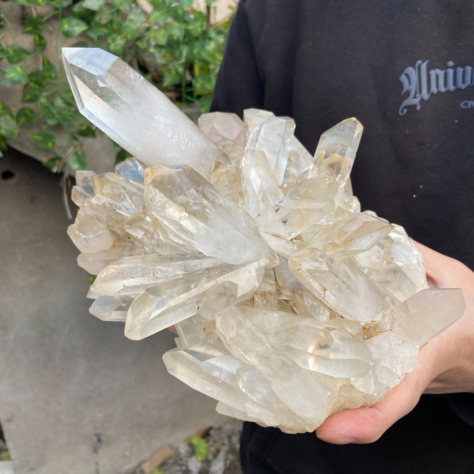 5.2LB Natural Clear White Crystal Quartz Cluster Rough Healing Specimen