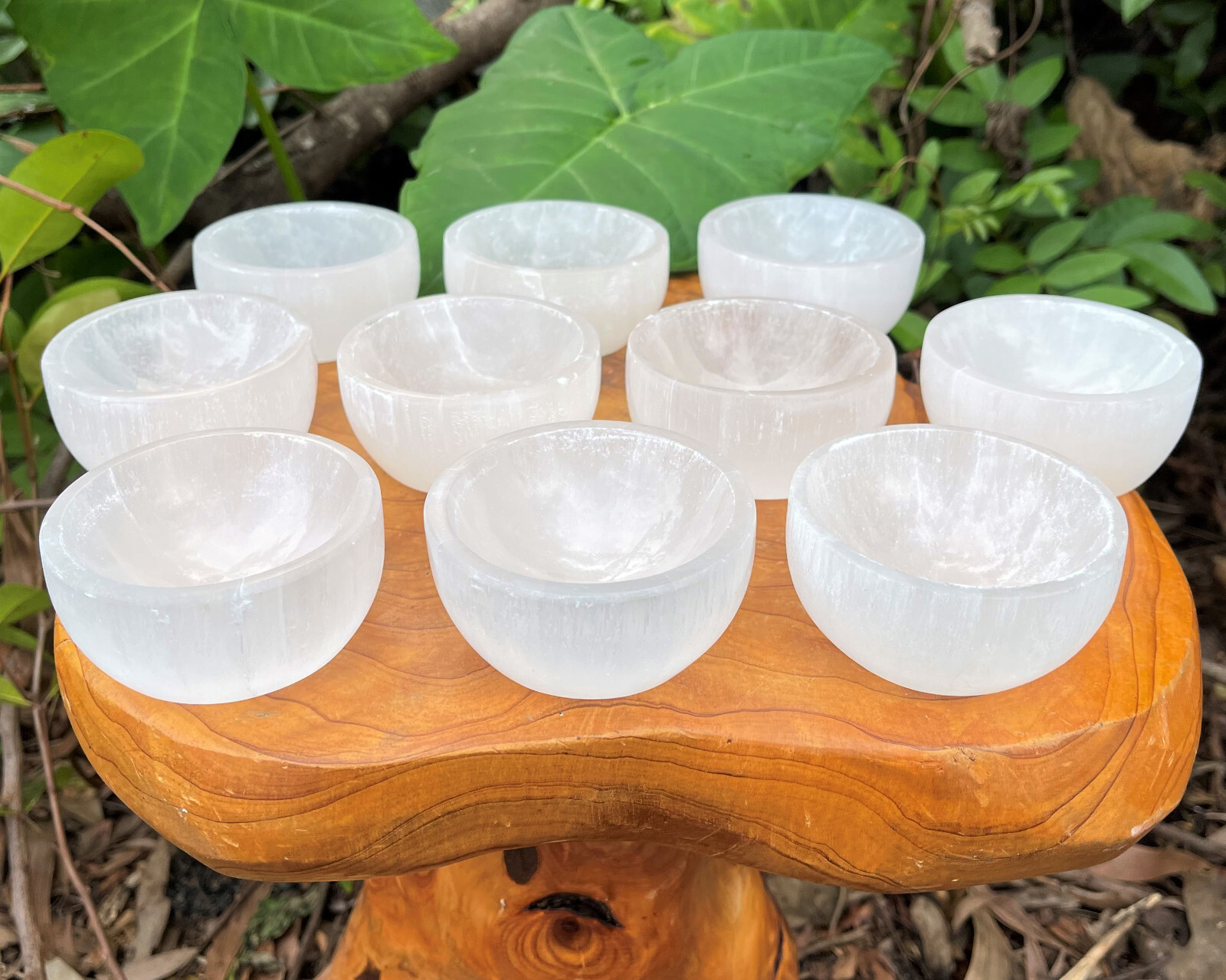 Wholesale Bulk Lot: 7 Selenite Charging Bowls Medium (Cleanse & Charge Crystals)