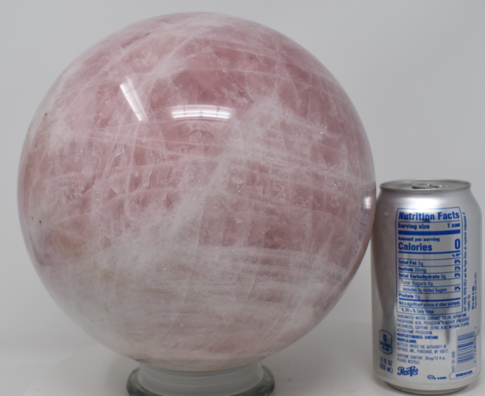 Large Rose Quartz Sphere 207 mm 27 lb 9 oz