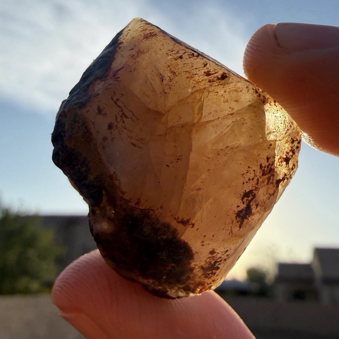 Golden Brazilian Phenacite Crystal: High-Vibration Gemstone, 23.76g/118.8ct