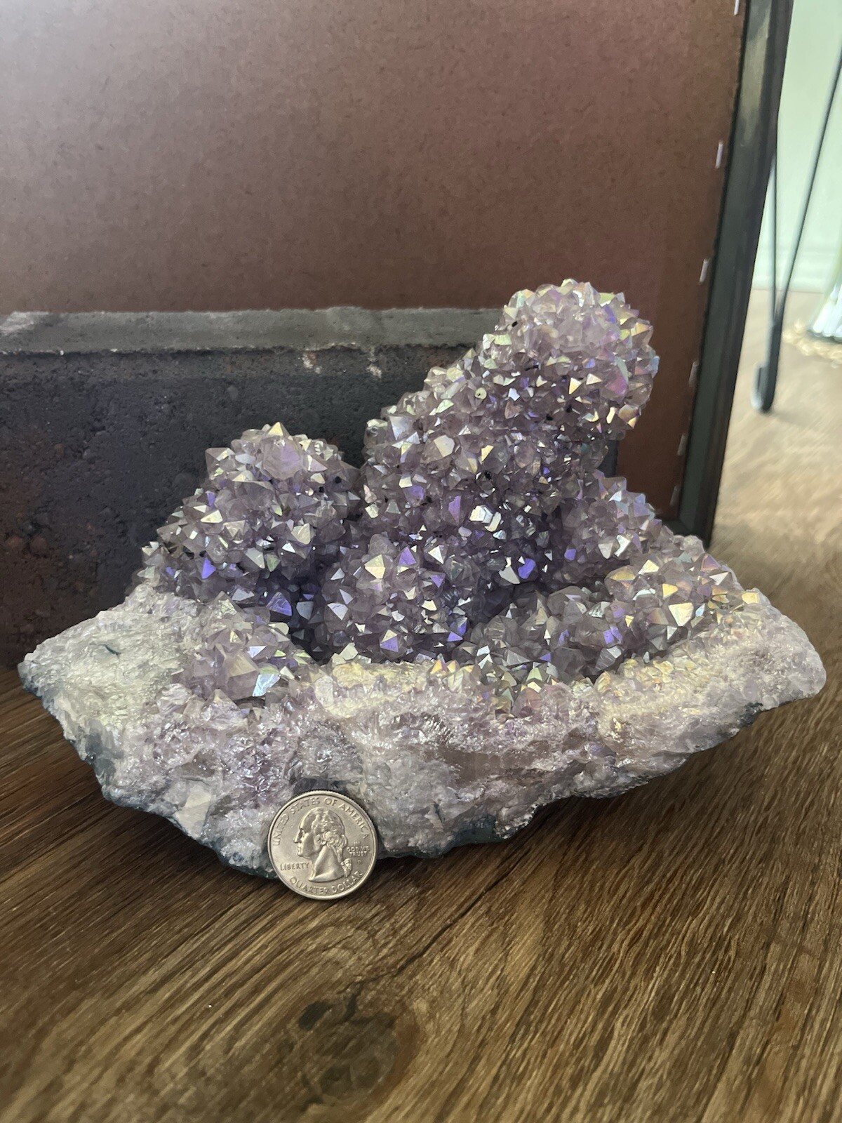 Angel Aura Amethyst Cluster