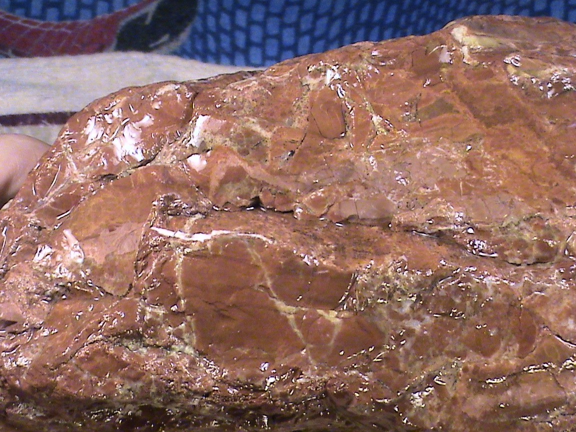 Chalcedony Red Jasper Agate #R444, Solid Rough Lapidary Specimen, 9 LBS, 5 OZ