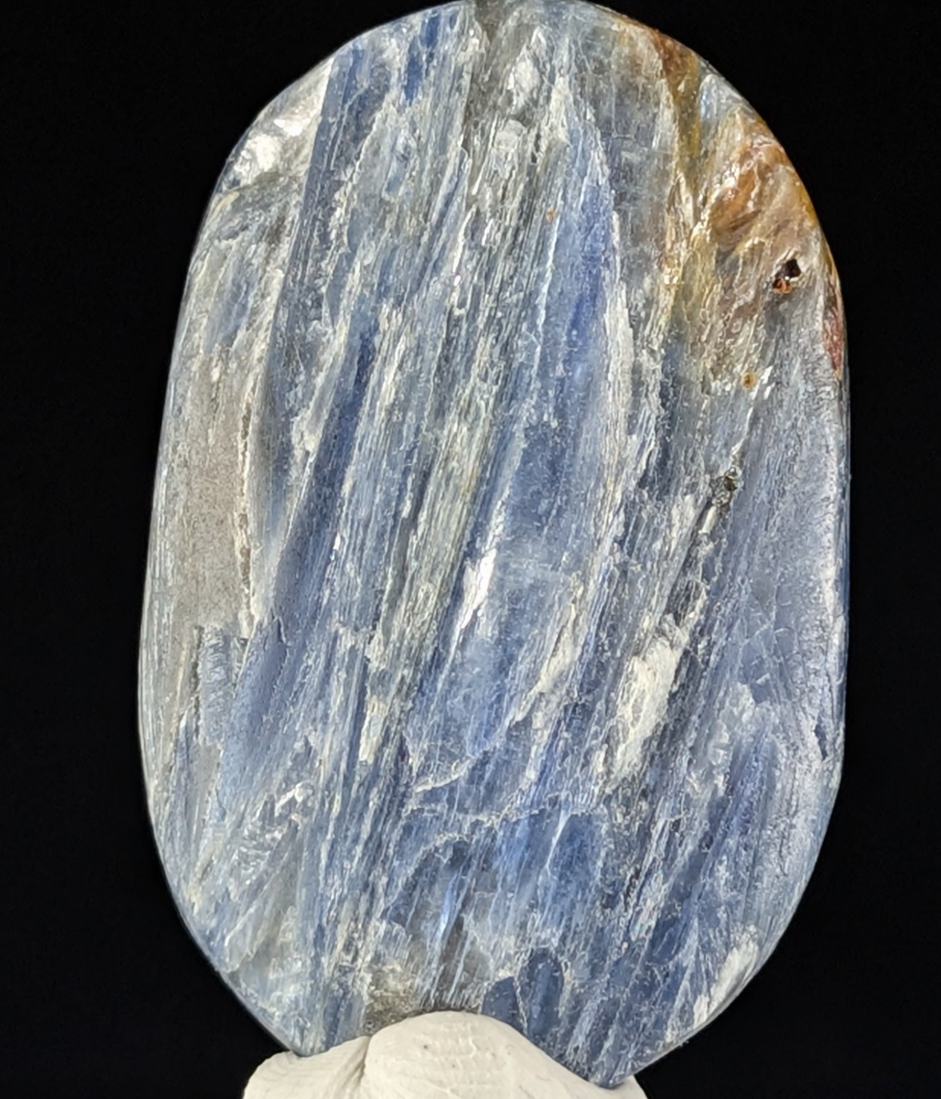 Blue Kyanite Palmstone Crystal Palm Worry Fidget Stone Gemstone