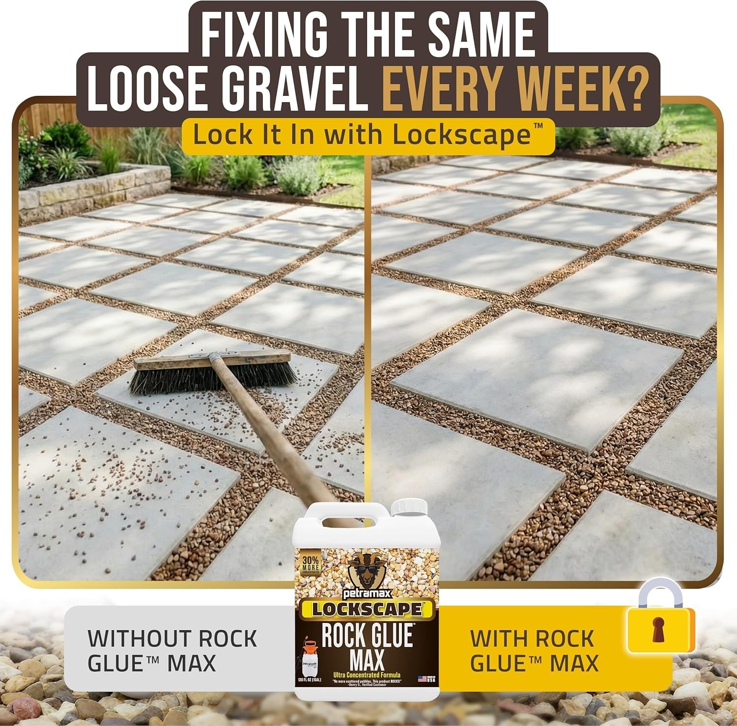 Superior Stone Glue for Rocks – Pet-Safe Landscape Adhesive