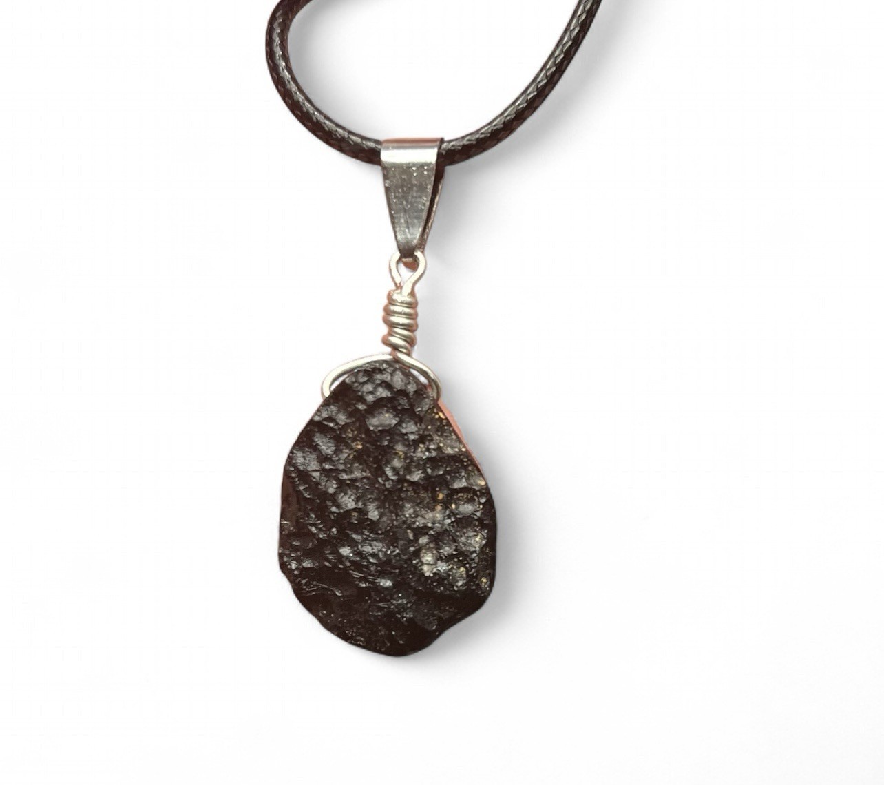 Tektite/Meteorite (3.9g) GENUINE/ AUTHENTIC Handmade Pendant Necklace
