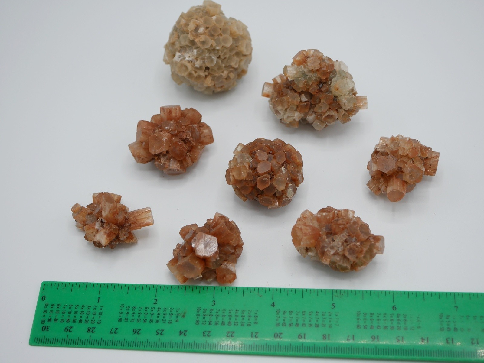 Argonite Crystal Clusters Rock Specimens 8 Pieces 1 to 2 inches Diameter