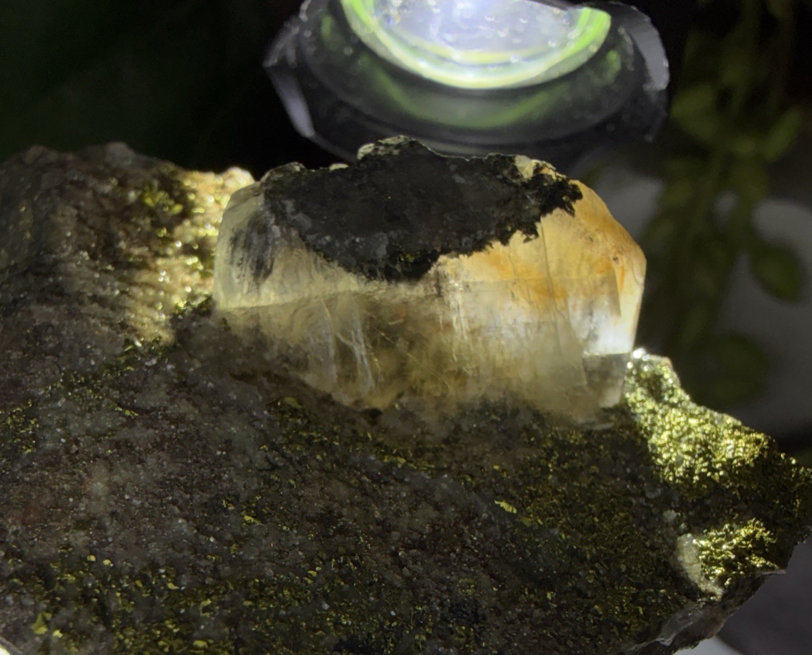 Crystal 30g Garden Quartz On Matrix With Chalcopyrite Specimen Mineral Raw