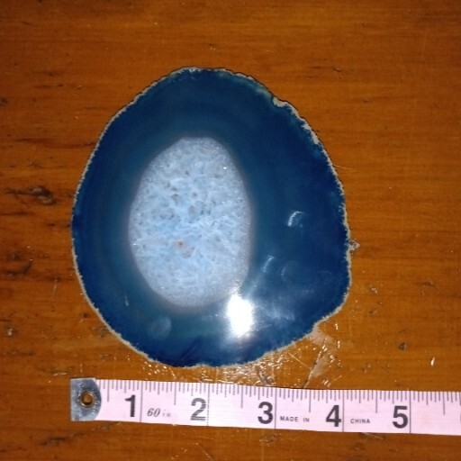 Top Grade Real Agate Slice CRYSTAL COASTER / PLATE 5″x 4″
