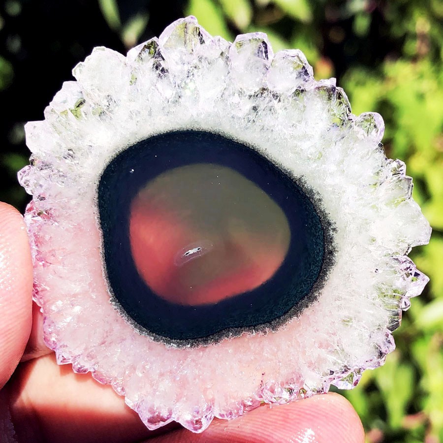 133CT WOW! Boutique Natural Trapiche Star Green Amethyst Flower Specimen ip1387
