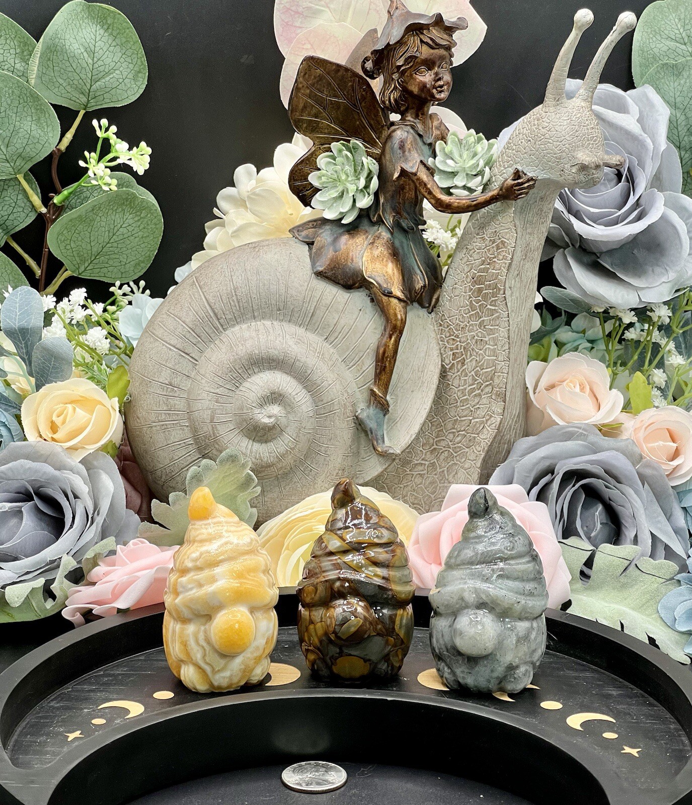 Natural Crystal mixed material Gnomes you choose super cute! Free ship & Gift