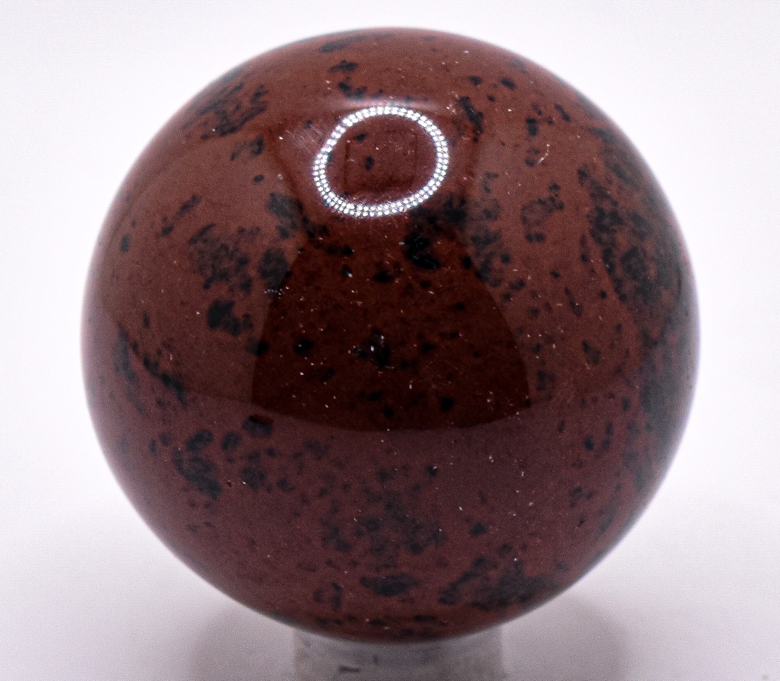 45mm Black Brown Mahogany Obsidian Sphere Polished Natural Minerla Ball – Mexico