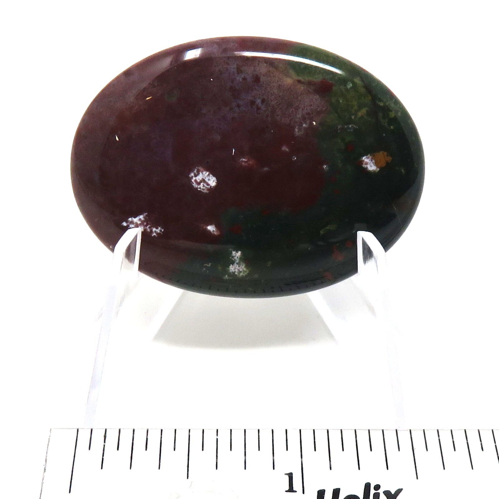 Indian Agate Worry Stone #202- 40mmX30mm or 1.5″x 1″ – 6mm Thick – Pocket Stone
