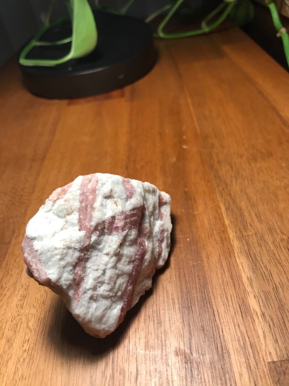 Pink tourmaline quartz crystal rough raw natural freestanding  3.5″x2″x2″