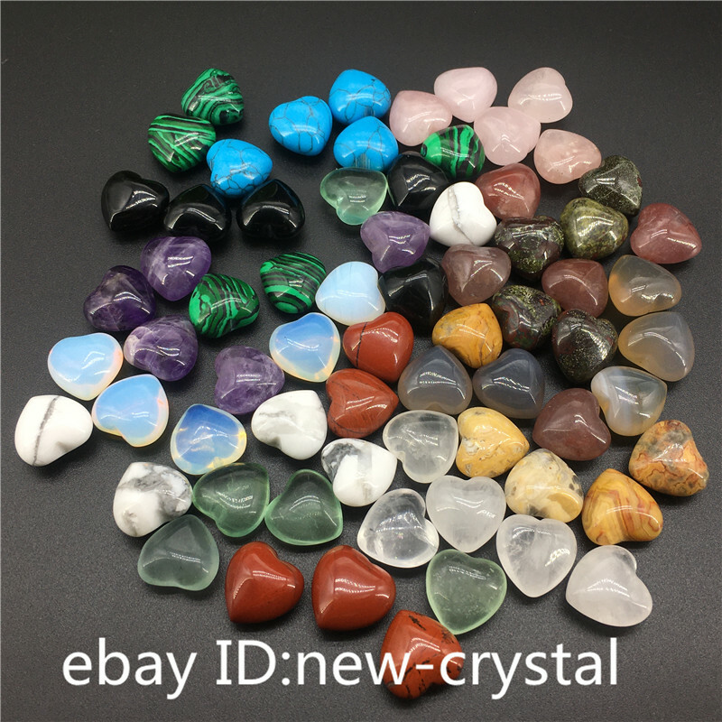 wholesale A lot of Natural quartz Crystal mini heart Carved Crystal pendant