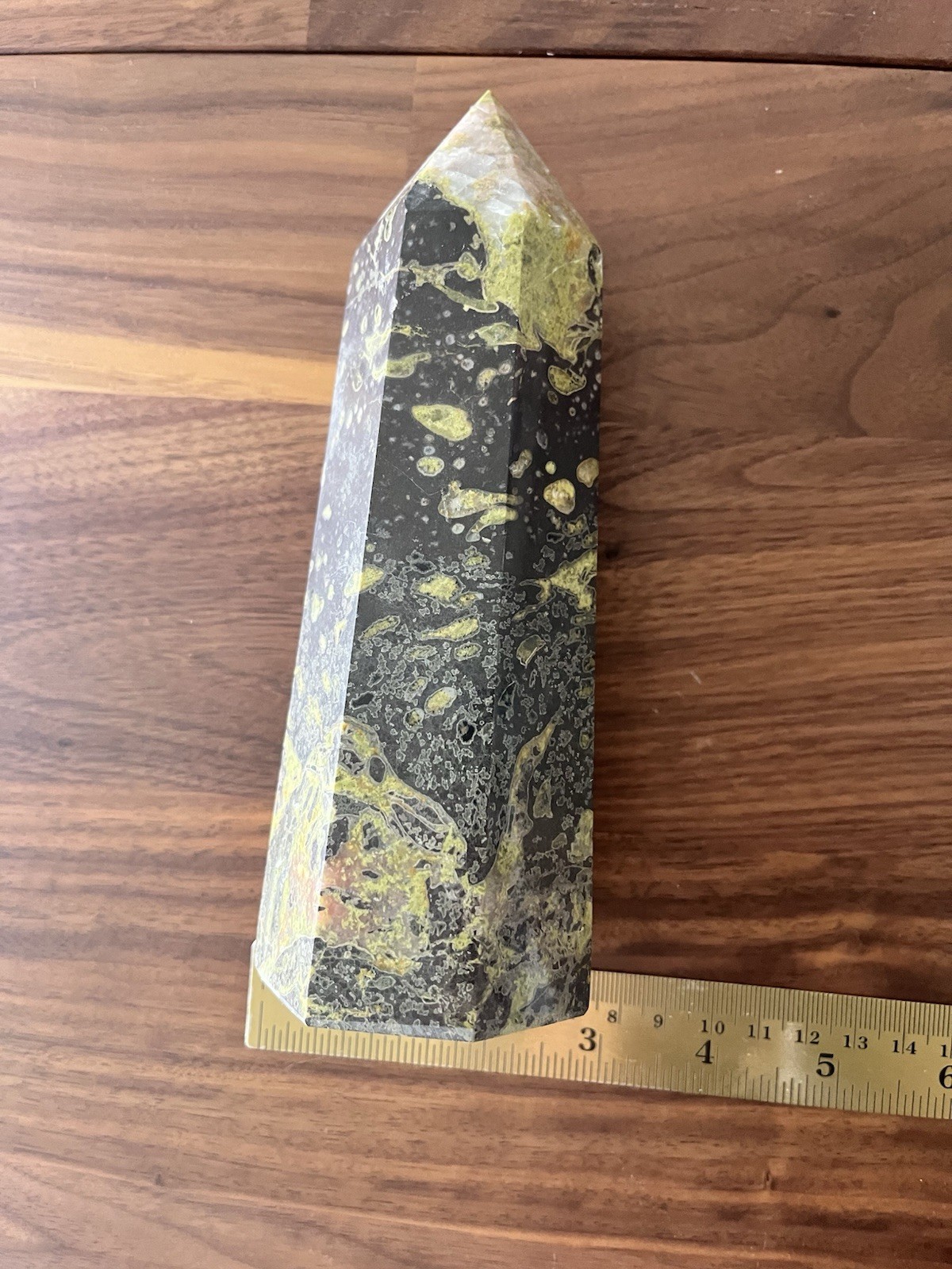Natural Crystal Stone Serpentine Big Tower 2.24lb Point Energy Healing Green