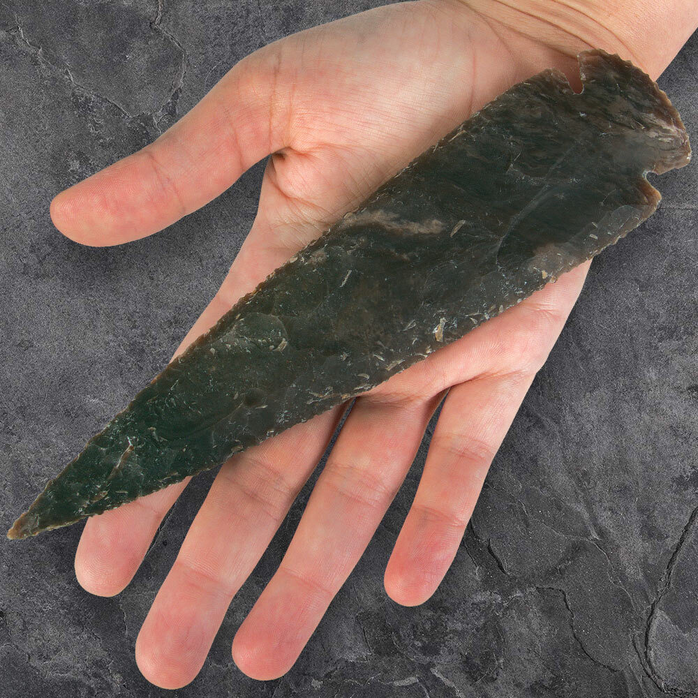 Handmade Agate Stone Arrowhead | Varying Sizes | Handcrafted | 5″ to 8″ Overall