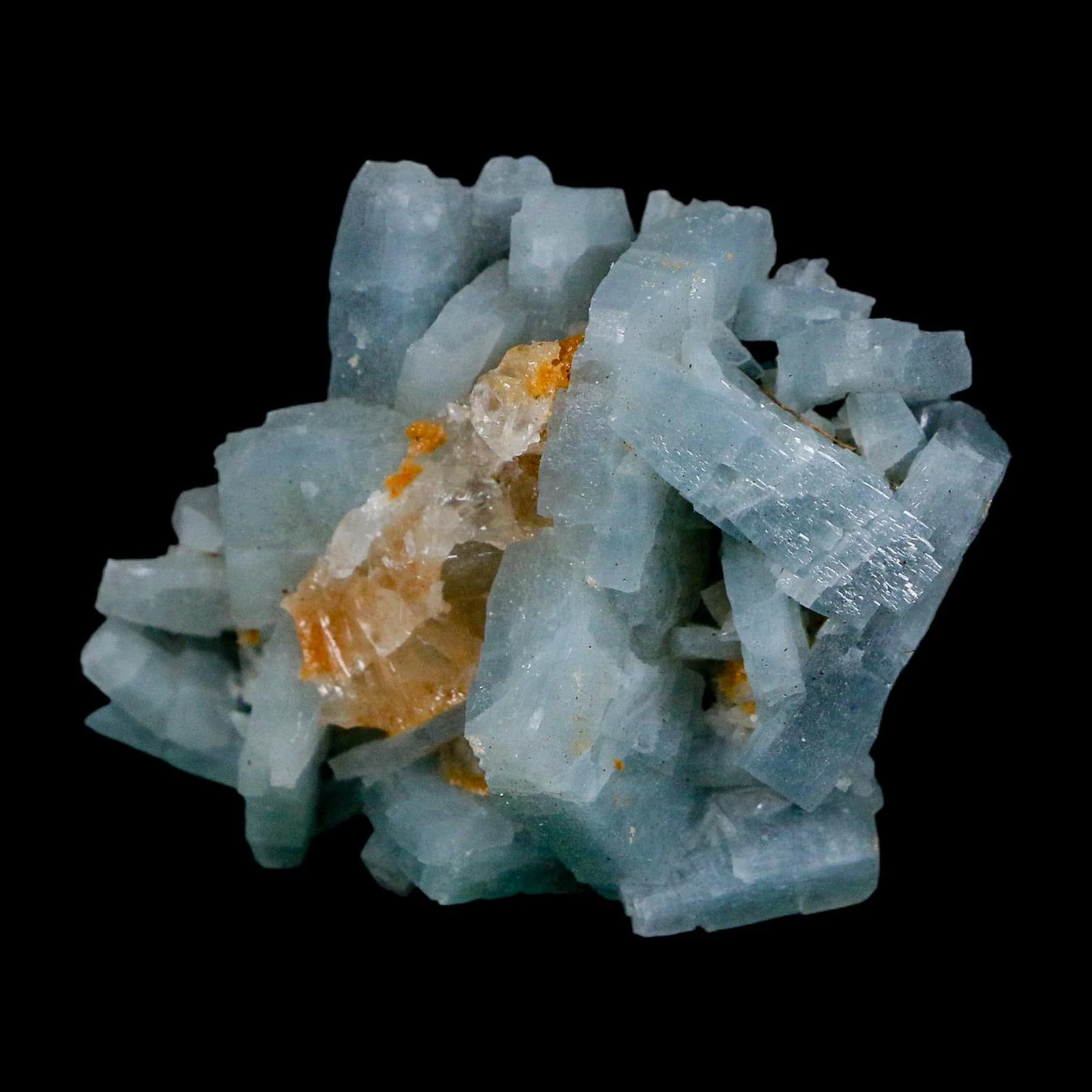 2.4″ Ice Blue Tabular Barite Blades Crystal Mineral Meknes-Tafilalet Morocco