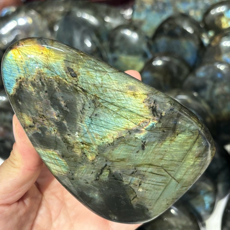 22LB Natural Labradorite Free shape Quartz Crystal Mineral Specimen Wholesale