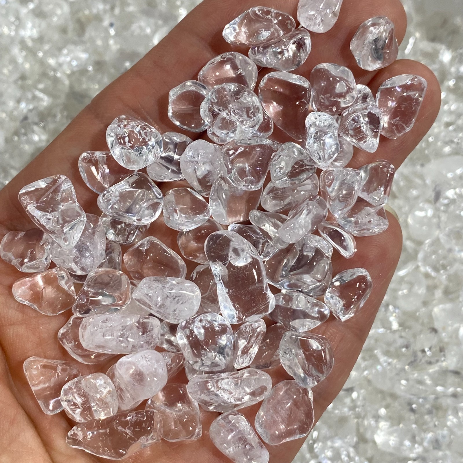 100g Natural White Clear Quartz Crystal Stones Irregular Aquariu Home Decor