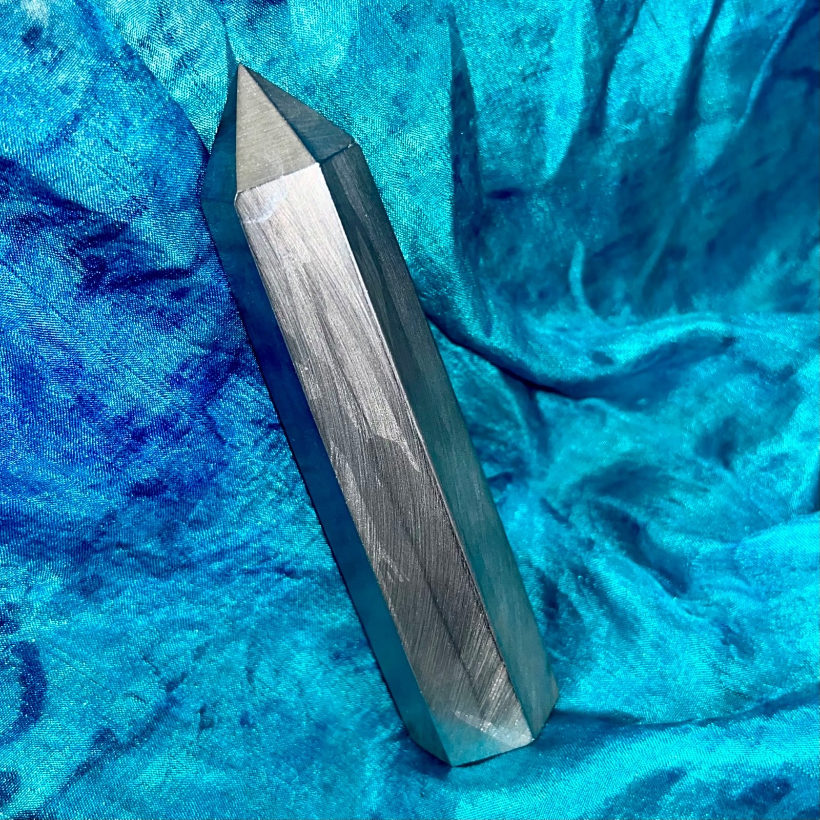 ✨🩶 Terahertz Tower Point Minerals crystal energy rare crystals A 46g 8cm