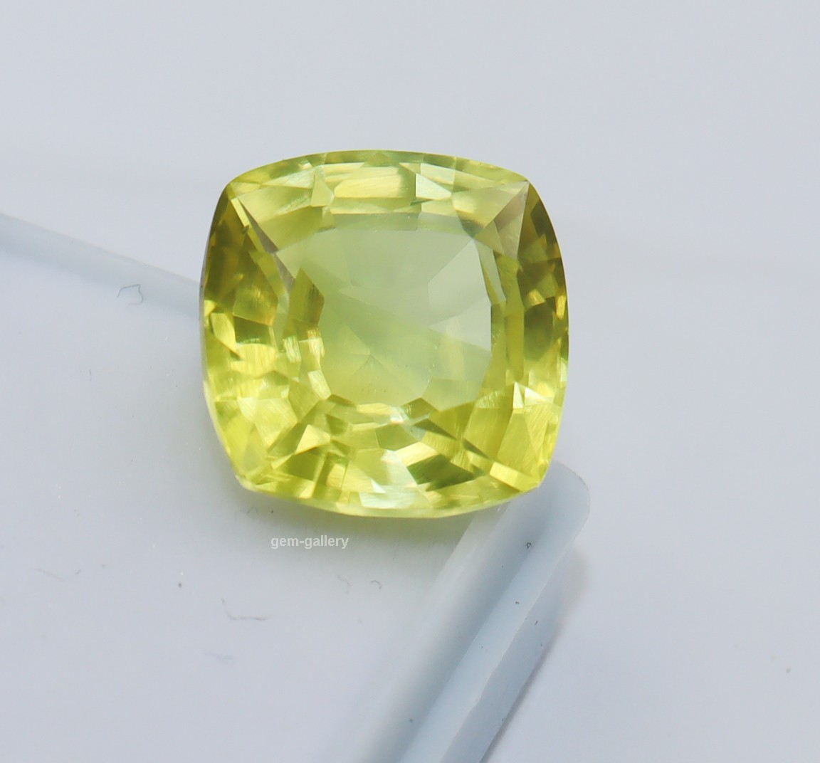 Natural Yellow Sapphire Cushion Cut Certified Loose Gemstone 10 Ct