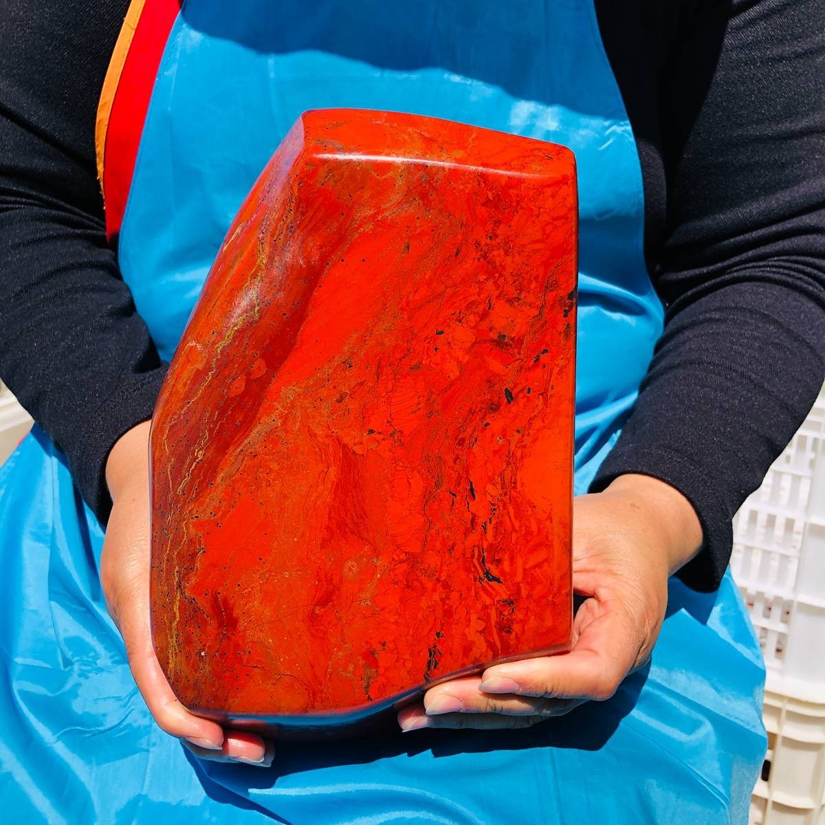 11.17 LB Natural Red Jasper Polished Freeform Crystal Healing Home Decor 4402