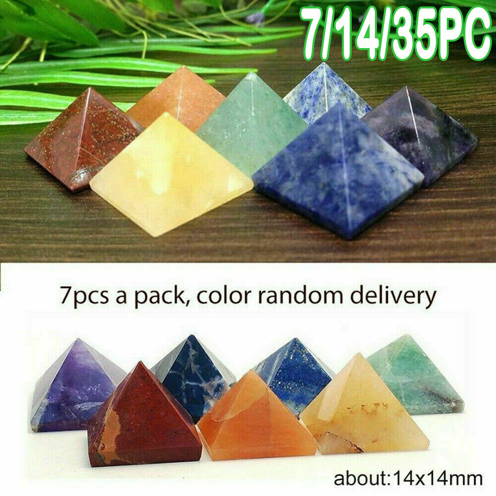 7/14/35Pcs Healing Crystal Natural Gemstone Reiki Chakra Collection Reiki Decors