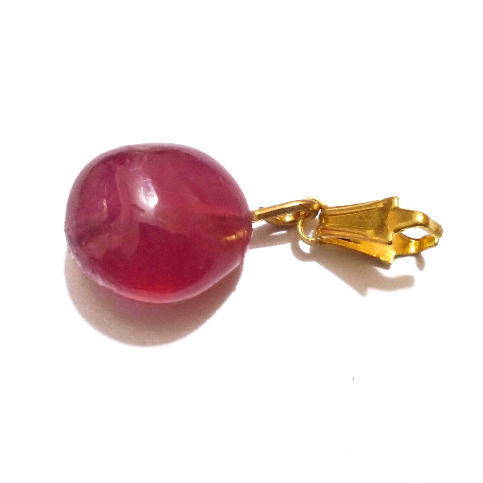 Attractive Red Ruby Cabochon Drill Tumble Beads 7.65 Crt Ruby Loose Gemstone