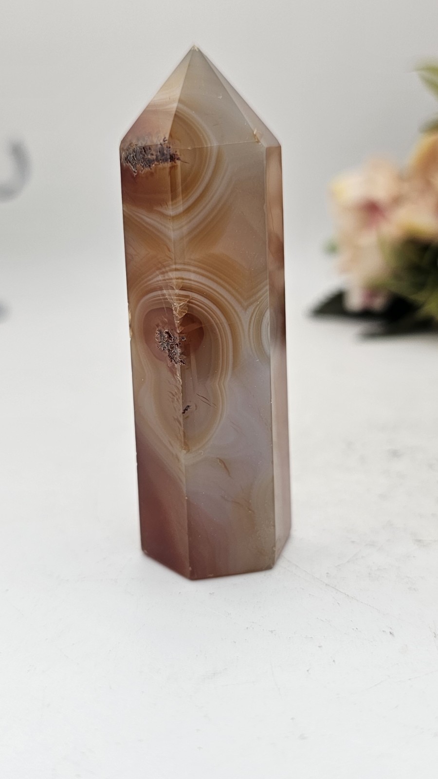 ⭐️SALE⭐️ Carnelian Agate tower point generator gemstone healing 7.8cm 76g