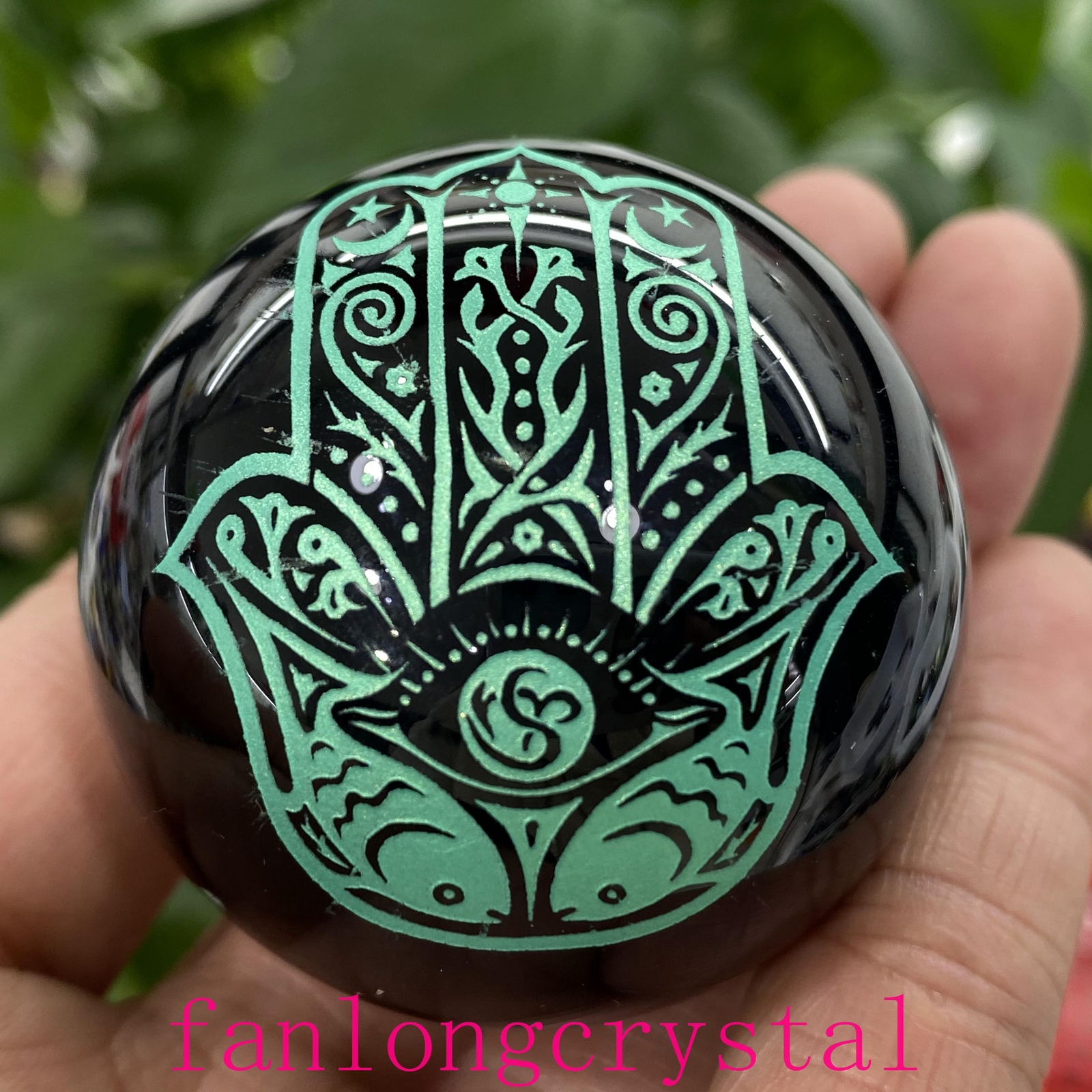 50mm+ Natural Obsidian ball rainbow quartz crystal sphere gem reiki healing 1pc