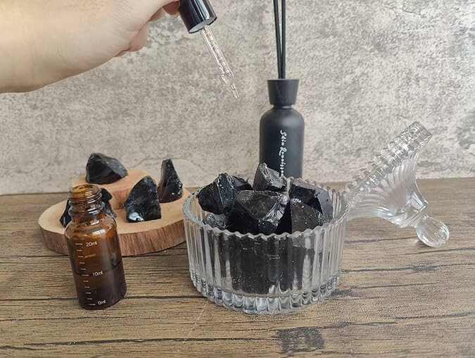 Raw Obsidian Stones AAA+ Grade Black Rough Obsidian Stones Healing Crystal