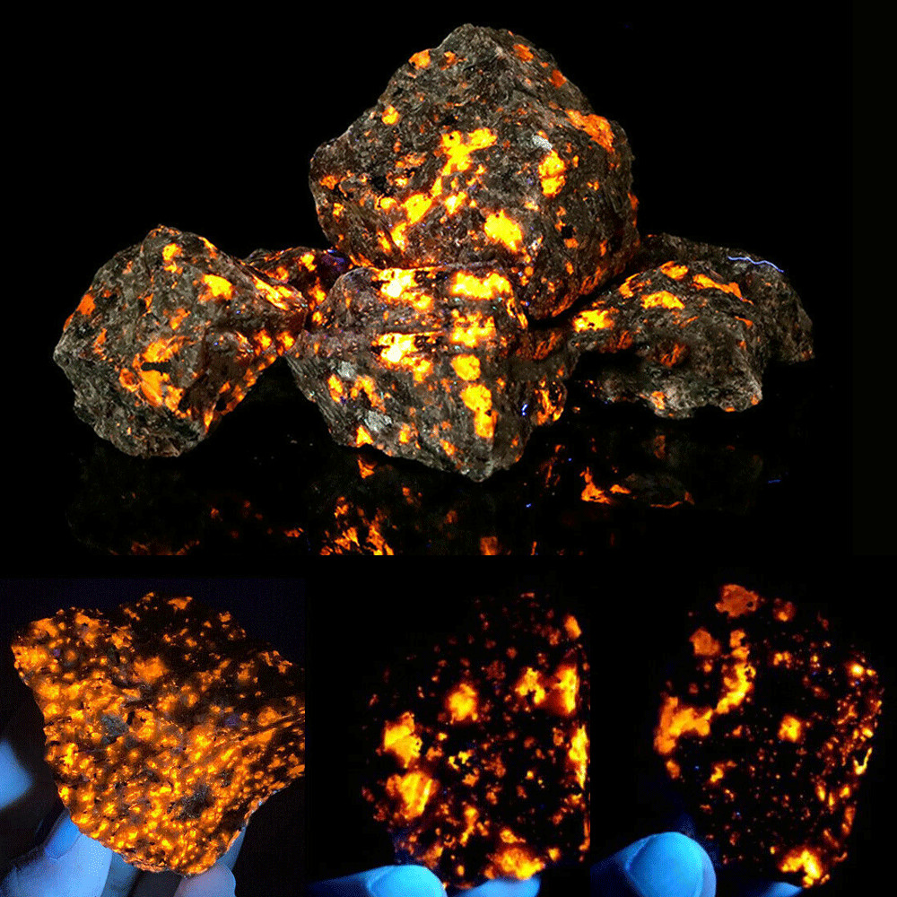 Natural Raw Lots Yooperlite Flame Fire Stone Mineral Fossil 99.99% Wholesale