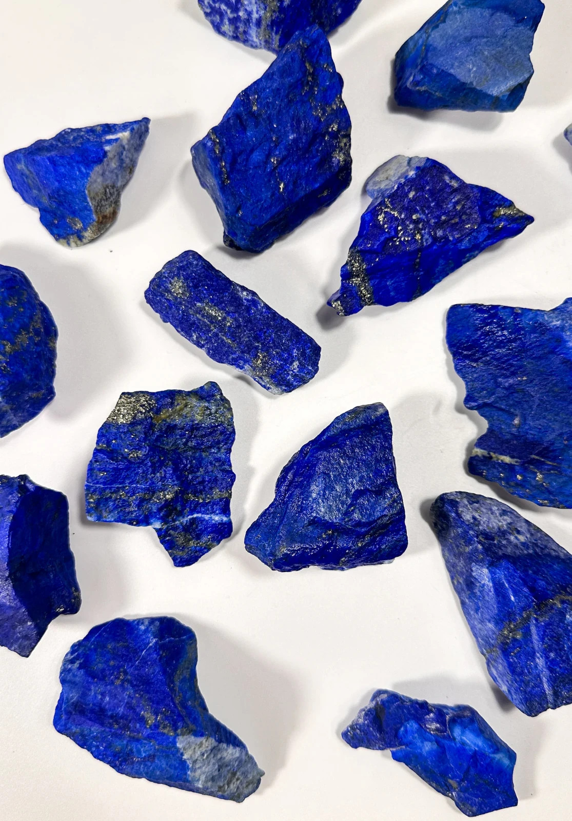 3PCS Rough Lapis Lazuli Raw Natural Stone Crystal Energy Healing Rocks Gift