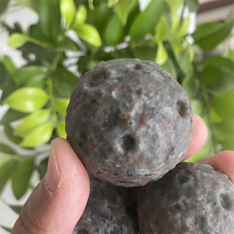 2x Natural Yooperlite Moon Sphere Crystal Stone Ball Reiki Healing Crystal 40mm