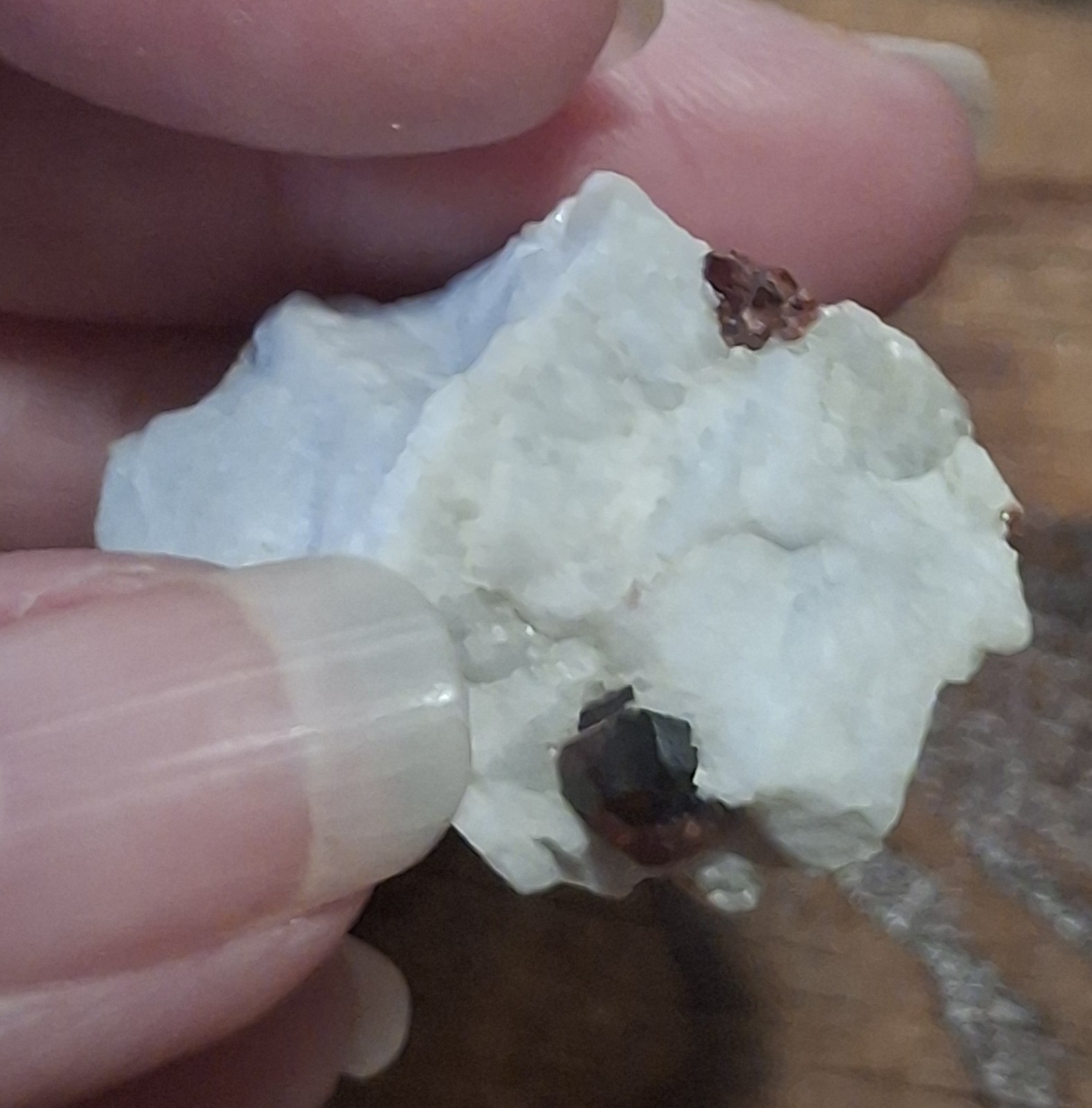Natural Almandine Garnet Crystal in Feldspar Matrix Pegmatite Mineral Specimen