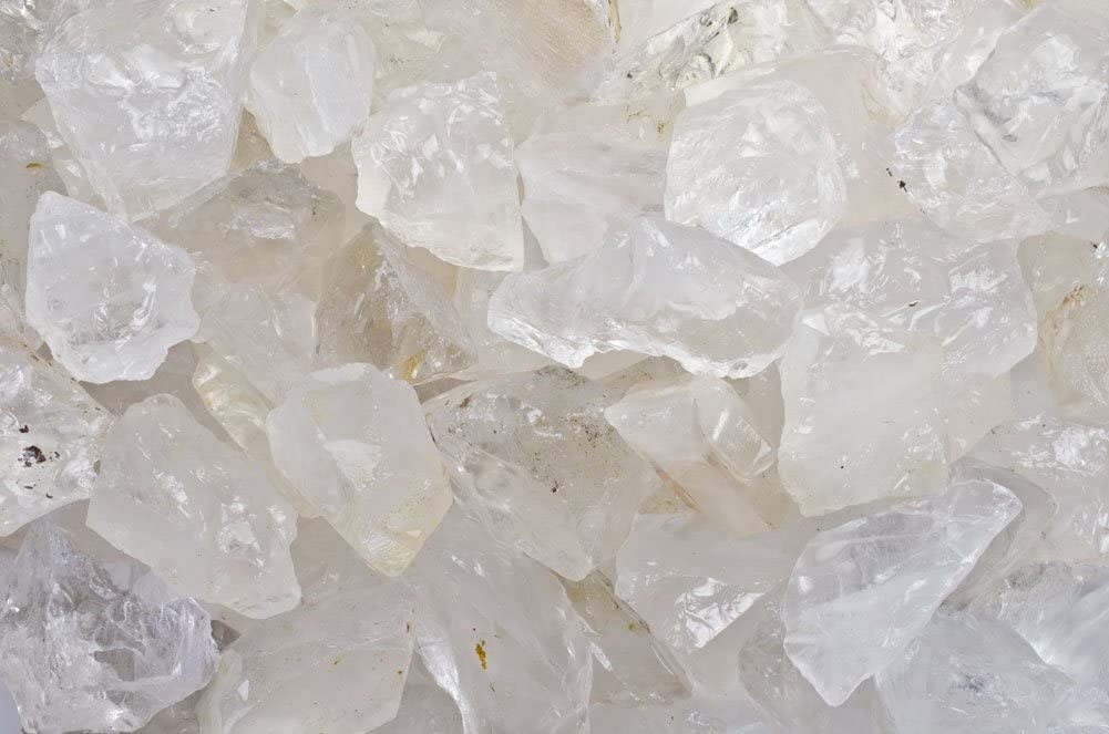 18 lbs Quartz Chunk Rough Stones – Natural Crystal Mineral Specimens Tumbling