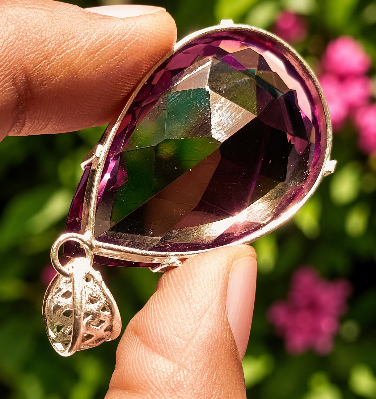 80-90 Ct Lab-Created Color Change Alexandrite Pear Cut Loose Gemstone Gift For u