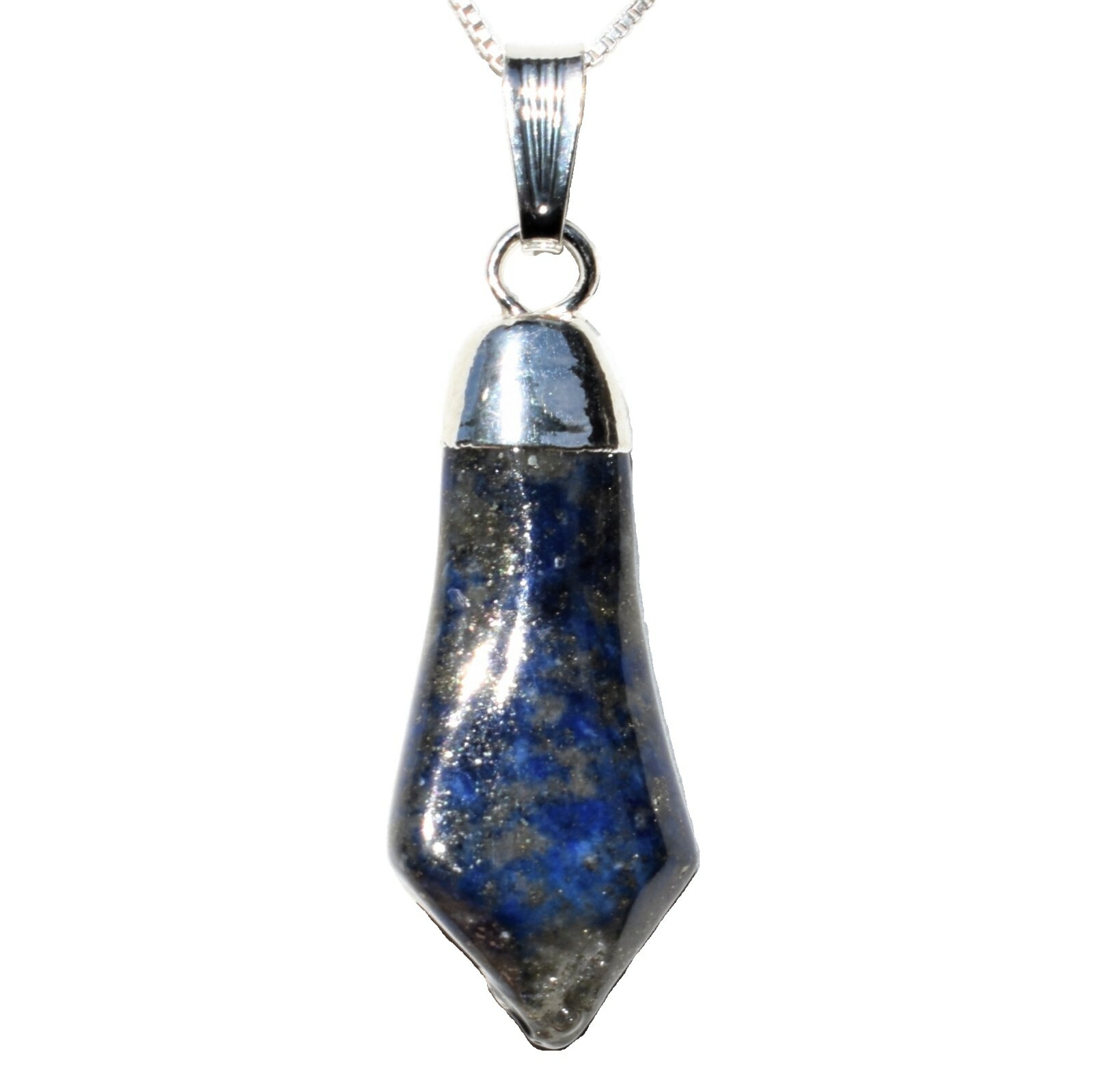 Charged Tumbled Stone Pendants + 20″ 925 Sterling Silver Chain + Charger