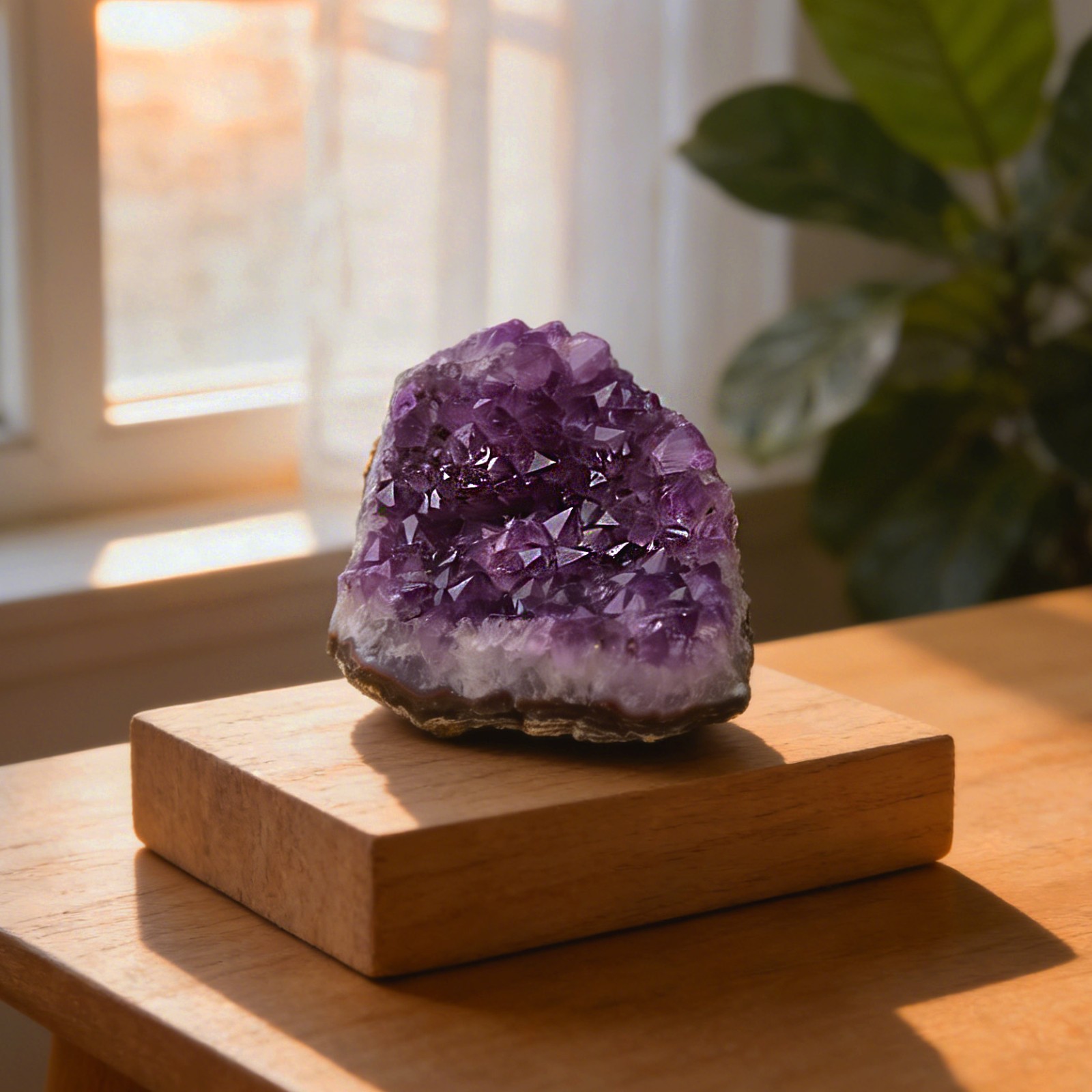 Natural Raw Amethyst Cluster Geode Purple Healing Crystal Mineral Home Decor