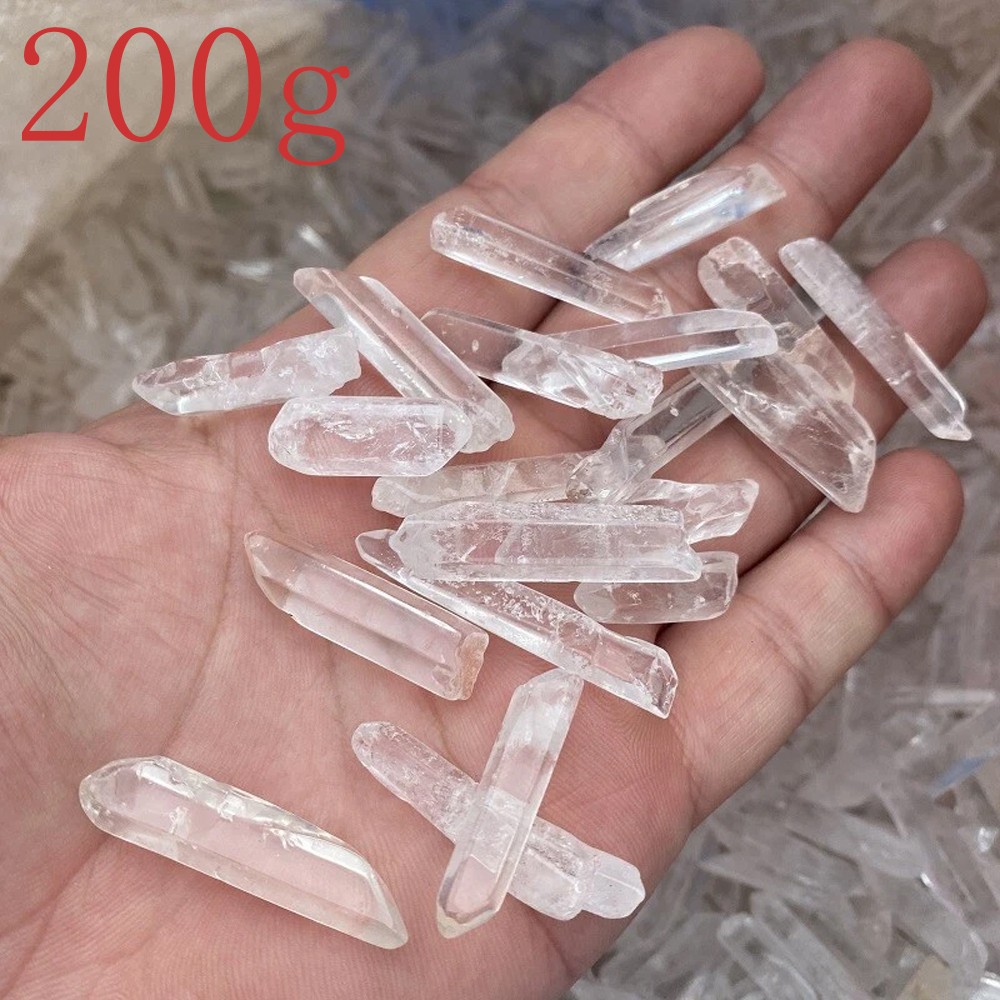 200g Tibet Nice Lot Natural Clear Quartz Crystal Points Wand Specimen NEW
