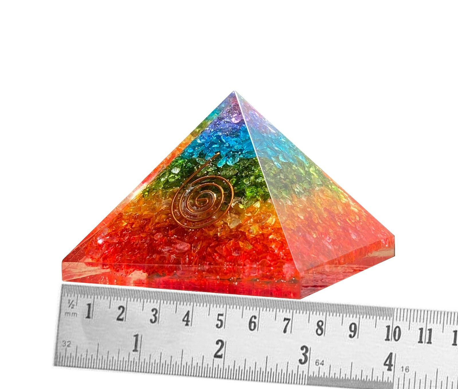Orgone 7 Chakra Pyramid Energy Generator for Emf Protection & Healing-meditation