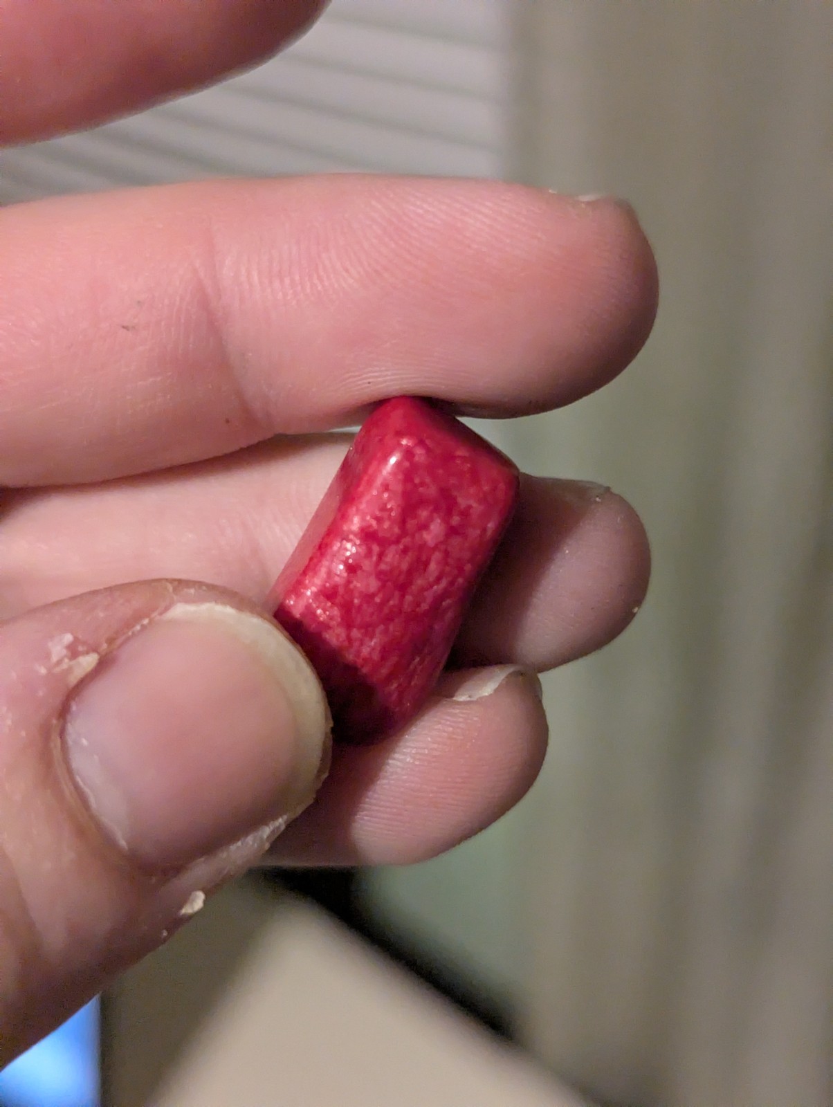 Small Beautiful Irregular Shaped Magenta Red Stone