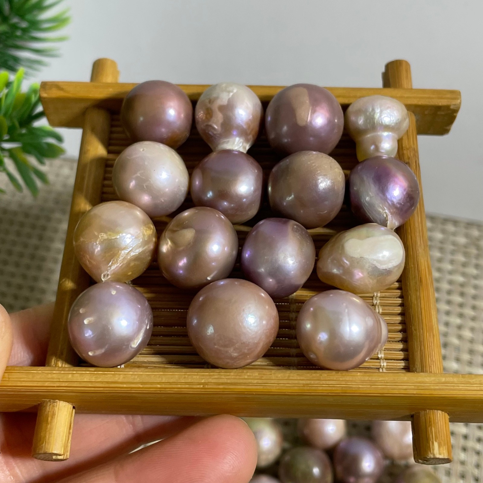 15pcs 60g Genuine Large Baroque Freshwater Pearl Cultured Loose Bead Not Drilled
