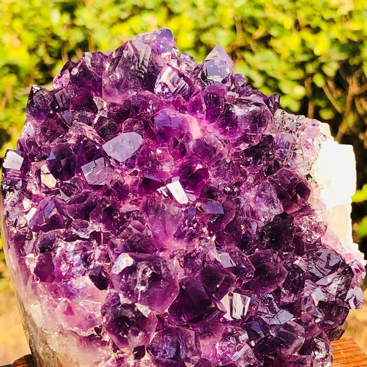 2pc 4.62LB Natural Uruguayan Amethyst Quartz Cave Geode Crystal Healing