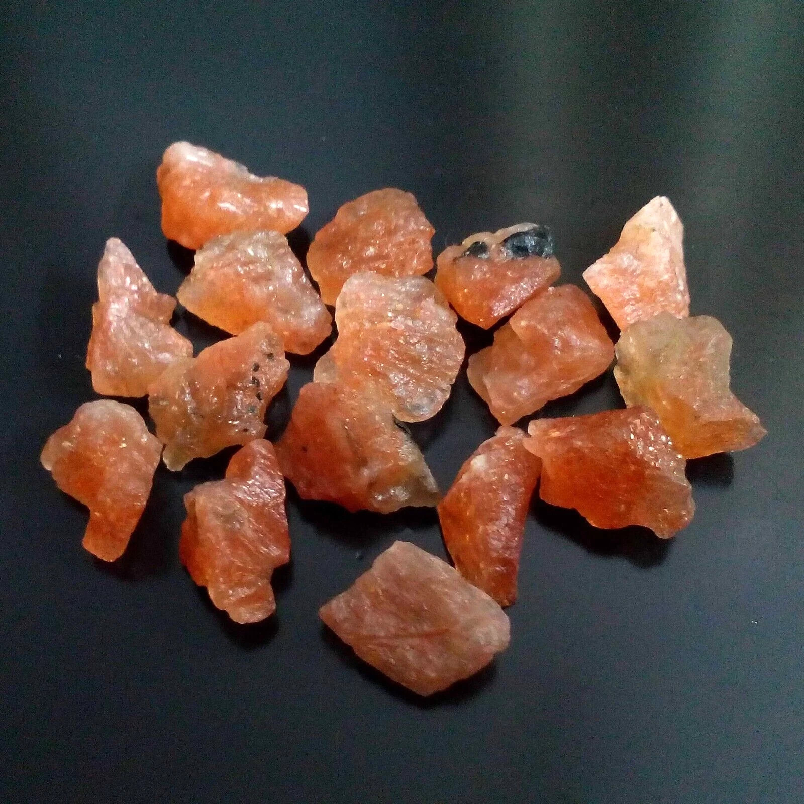 Awesome Sunstone Raw 16 Piece Lot 56.80 Crt 11-13 MM Sunstone Making Jewelry