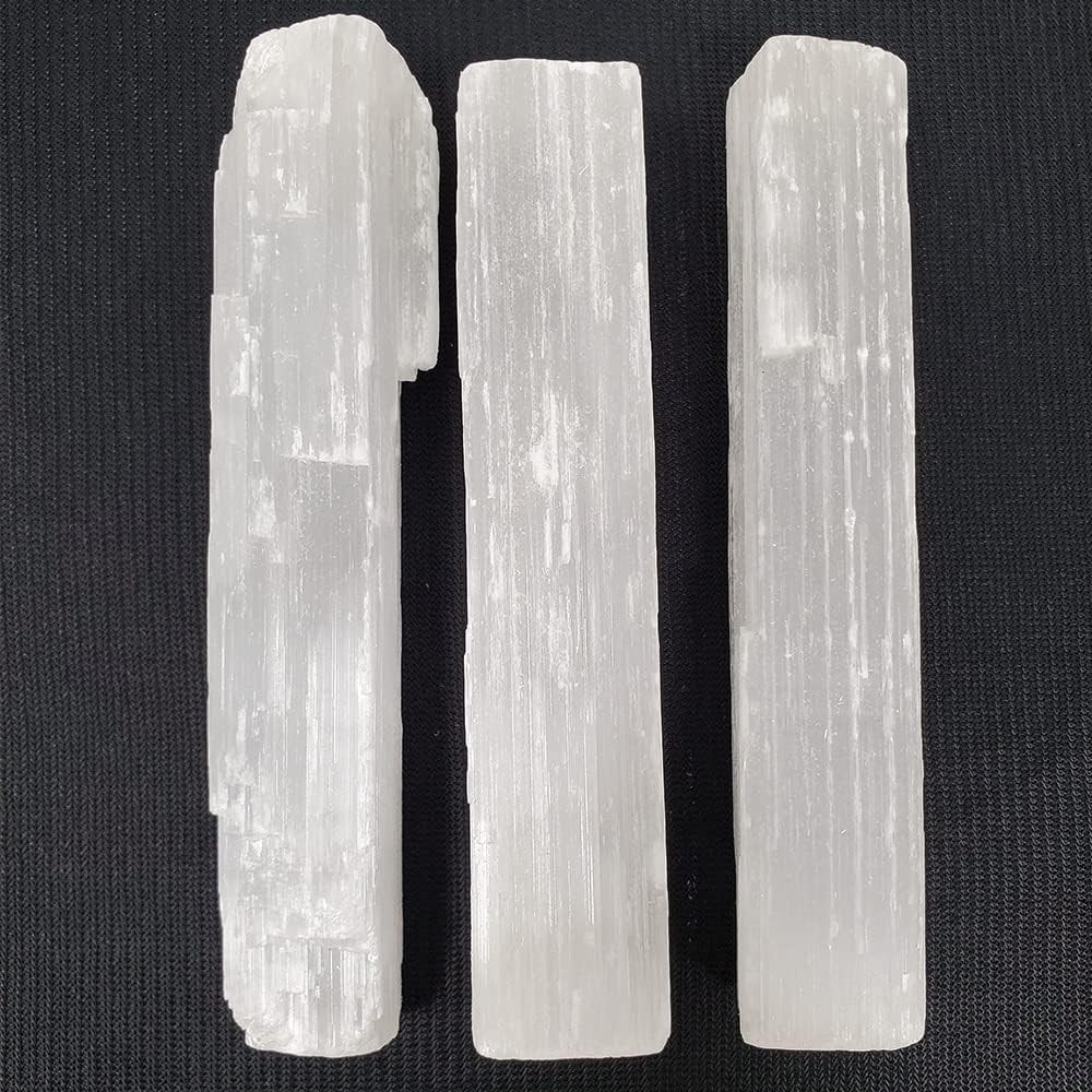 New Age Imports, Inc.® ~ Premium Quality Selenite Sticks 4″. Great for Wicca, Re