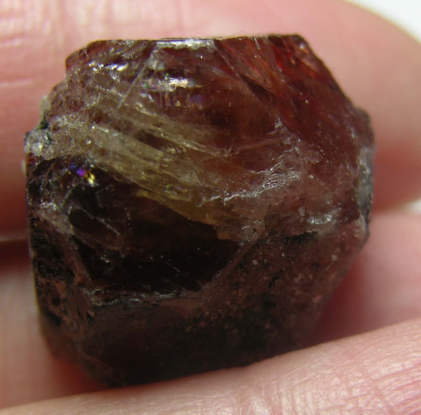 #39 Afghanistan 59.35ct Natural Octagonal Brownish Red Zircon Specimen 11.g 20mm