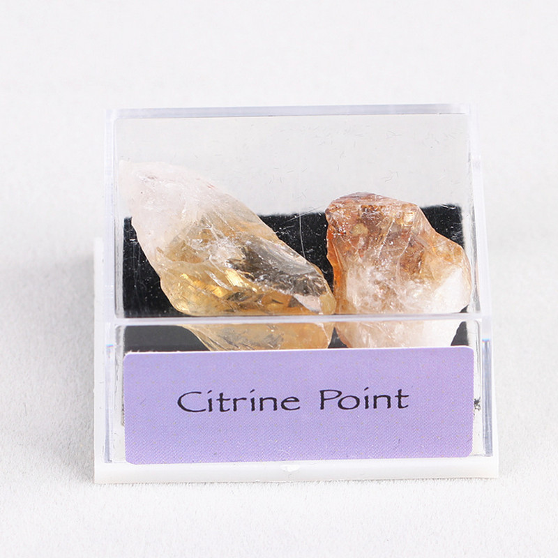 1 Box Citrine Cluster Geode Druzy Crystal Quartz Natural Specimen